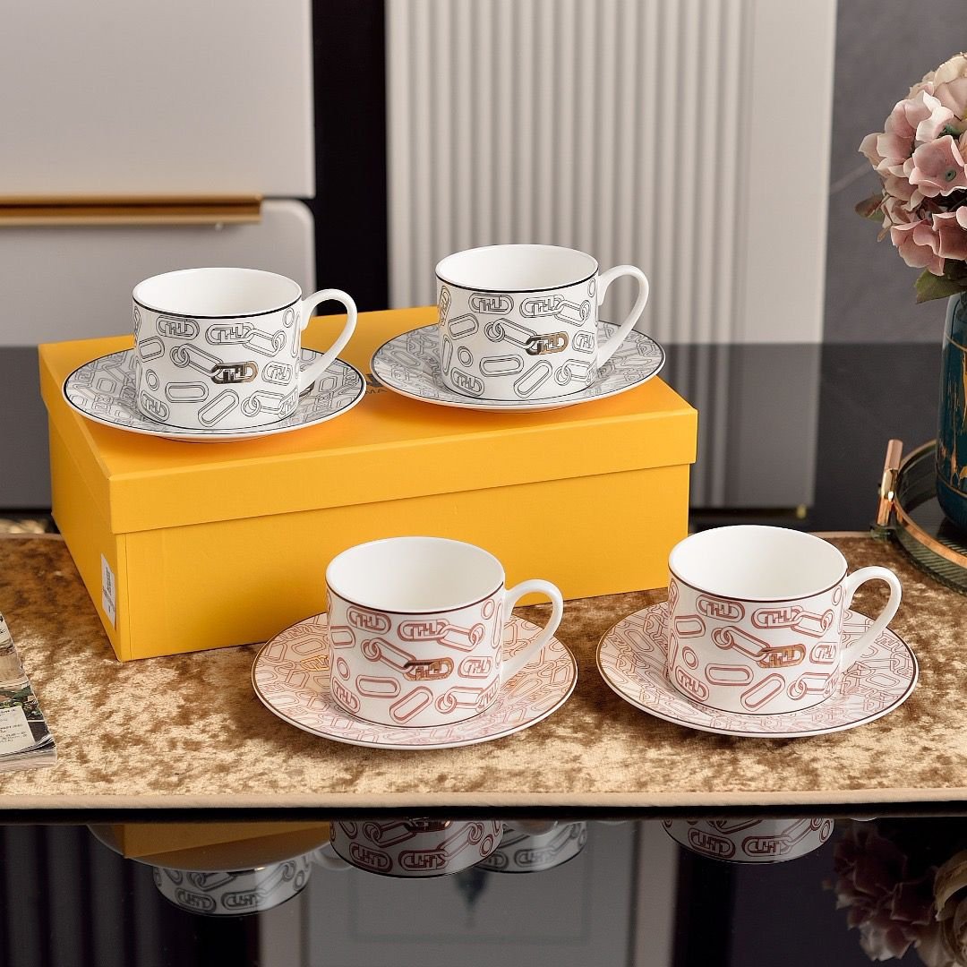 Fendi Tea set of two cups